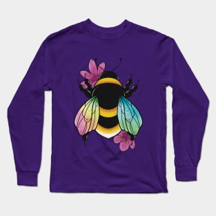 Rainbow Bee Long Sleeve T-Shirt